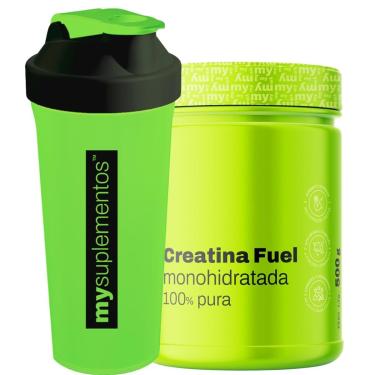Imagem de Kit Creatina Monohidratada Pura 500g e Coqueteleira – My Suplementos-Unissex