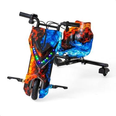 Imagem de Patinete Elétrico Triciclo Infantil Drift 350w 36v - Azul Car, Fogo, G