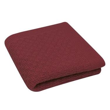 Imagem de Manta Bebê Em Tricô Não-Alérgico 72x72cm Macia e Confortável Luxo - Fo
