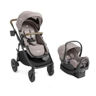 Imagem de Carrinho TS LX Ginger Bege Mocha com Bebê Conforto Rue e Base Veicular