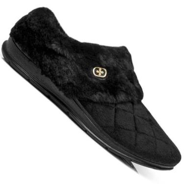 Imagem de Pantufa Pegada 266017 Feminina, Preto, 35