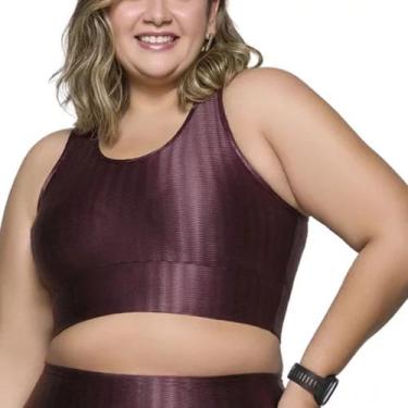 Imagem de Top 3D Plus Size Selene, X1, Marsala