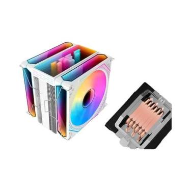 Imagem de Cooler De Ar ARGB PWM De 12cm Para CPU Com 4 Ou 6 Tubos De Calor Para 