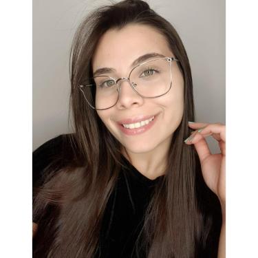 Imagem de Armação Óculos de Grau Feminina Gatinho Lidy-Feminino