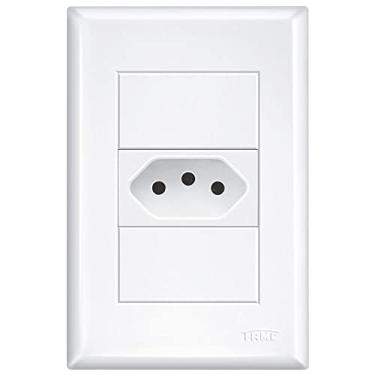 Imagem de CONJUNTO DE EMBUTIR TOMADA 10A c/PLACA E SUPORTE EVIDENCE