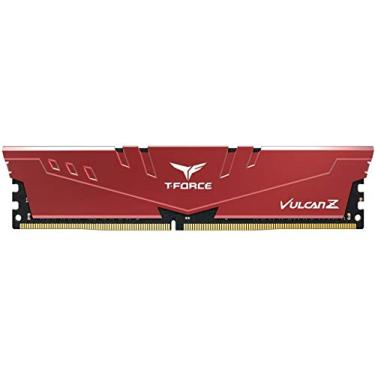 Imagem de Memória Desktop Gamer Team Group T-Force Vulcan Z 16GB DDR4 2666 Mhz 1.2V - Red - TLZRD416G2666HC18H01