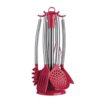 Imagem de Conjunto De gadgets de silicone com cabo inox 7 pc