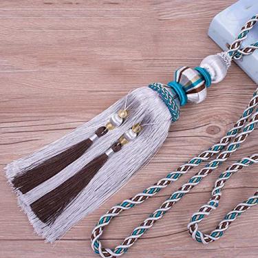 Imagem de Cortina de estilo europeu Cortina Bola Pendurada Cortina Amarras Penduradas Borla Ataduras Acessórios de Cortina,01