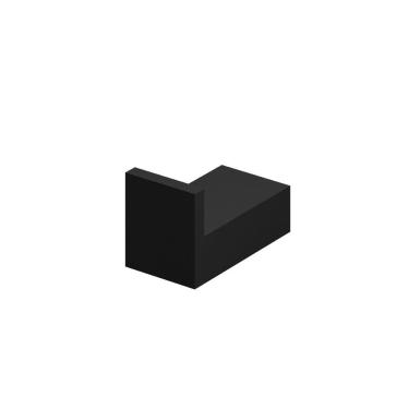 Imagem de Cabide Fani Horus Preto Fosco 4600 Bk450