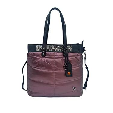Imagem de Bolsa Feminina Ombro e Transversal Macia Grande Golden Fenix Cor:Vinho;Tamanho:G;Genero:Feminino