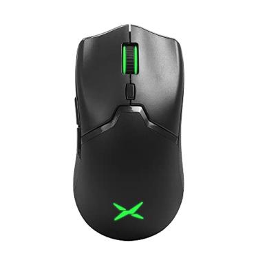 Imagem de DeLUX M800PRO Mouse Gamer sem Fio com Sensor PAW 3370, 19000DPI, 70g Leve, Bateria de 56 Horas, Conexão de Vários Dispositivos, Roda Codificadora TTC, 6 Botões Programáveis e Ajuste de LOD (Preto)