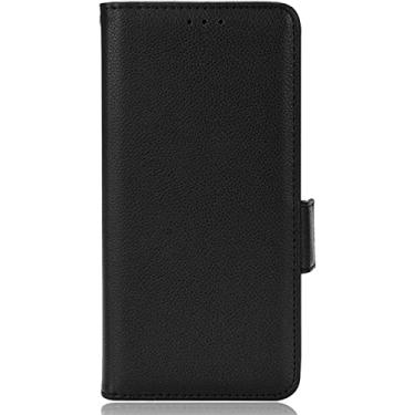 Imagem de TONECY Capa carteira para iPhone 14/14 Plus/14 Pro/14 Pro Max, capa flip de couro premium com suporte de cartão e recurso de suporte capa protetora magnética para telefone (cor: preto, tamanho: 14)