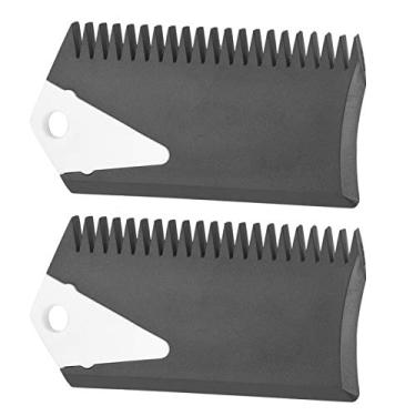 Imagem de Raspador de prancha de surf, pente de cera de surf, 2 peças/conjunto aplicador de cera de prancha de surf, pente e raspador de cera de surf, pente e raspador de prancha de surf de PVC para prancha de surf, skaeboard skimboard