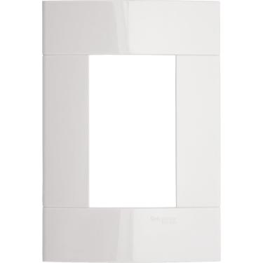 Imagem de Placa 2x4 P/ 3 Módulos S/ Suporte Decor Branco PRM044231 – Schneider