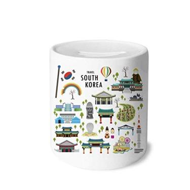 Imagem de DIYthinker Viajando na Coreia do Sul Caixa de Dinheiro Cerâmica Porta-Moedas Presente