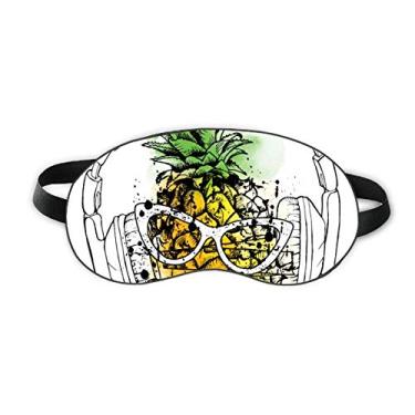 Imagem de Fone de ouvido Abacaxi Óculos de sol Fruit Sleep Eye Shield Soft Night Blinfold Shade Cover