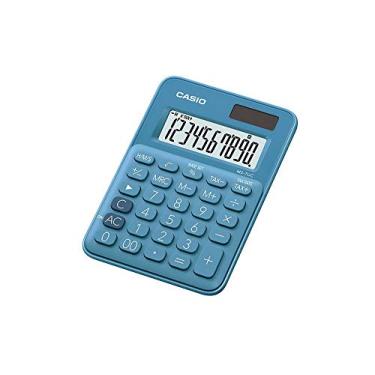 Imagem de Casio MS-7UC Mini Calculadora de Mesa de 10 Dígitos, Azul, 120 x 85.5 x 19.4 mm