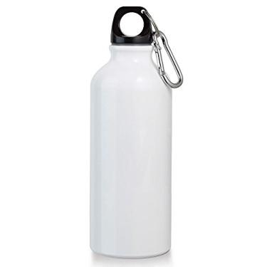 Imagem de Garrafa Squeeze Sport 500 ml com Mosquetão TopGet (Branco)