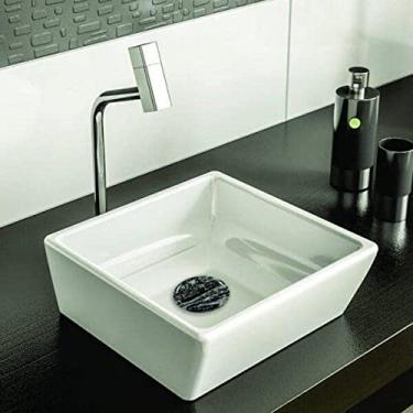 Imagem de Cobertura Cerâmica Decorada para Válvula de Lavatório Japi Cinza