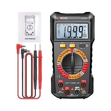 Imagem de Generic Multímetro elétrico Eletricista ferramenta portátil DC atual retroiluminação Tela Auto Range DC Voltímetro Smart Tester para fusíveis, uma