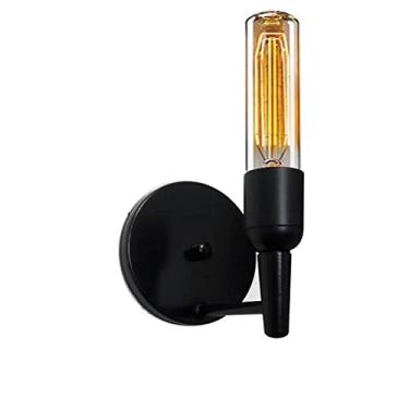 Imagem de Arandela Parede Retro Suporte para Lâmpada, Vivare Iluminação, Arandela Parede2028/1 PRAP, Preto, Pequena