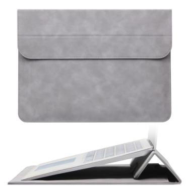 Imagem de Megoo Capa fina de poliuretano para laptop de 15 polegadas com suporte para MacBook Air de 15,3 polegadas/Pro 16,2 polegadas, Samsung Galaxy Book de 15,6 polegadas, Microsoft Surface Laptop 7/6/5/Book