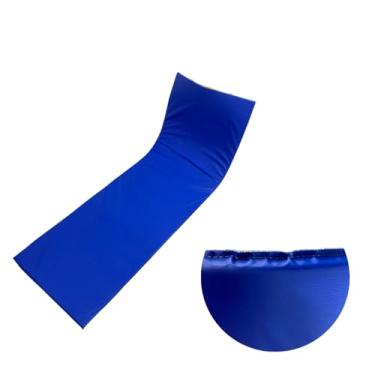 Imagem de Colchonete Almofadado De Espreguiçadeira P/piscina Azul Liso