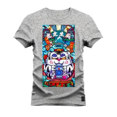 Imagem de Camiseta Plus Size T-Shirt Algodão Premium 30.1 Mandala Animal - Nexst