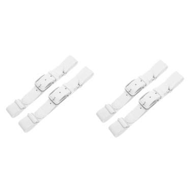 Imagem de INOOMP Elástico 4 Pcs Cinto Softbol Bolas De Beisebol Futebol De Cintura Equipamento De Proteção De Beisebol Aço Futebol Americano Branco Equipamentos De Proteção Mulheres Faixa Elástica