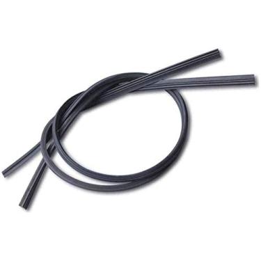 Imagem de Yahpetes Lâmina de limpador de carro 2 peças tira de borracha limpador de para-brisa 43.2 cm carro veículo inserção tira de borracha limpador de borracha natural limpador sem osso para carro ônibus