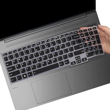 Imagem de Capa de teclado MUBUY para Lenovo IdeaPad 5 Pro 40.6 cm/IdeaPad 5i Pro 40.6 cm/Ideapad Slim 7 Pro 40.6 cm/ ThinkBook 16p G2 40.6 cm Acessórios de capa de teclado para laptop (preto)