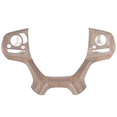 Imagem de Acabamento da capa do volante para Honda Pilot 2019-2022/Passport 2019-2023, acabamento da capa da moldura de proteção do painel do volante do carro, decoração de botões de volante, ABS (com grão de