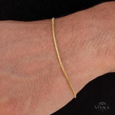 Imagem de Pulseira Veneziana 1mm Banhado a Ouro 18k-Masculino