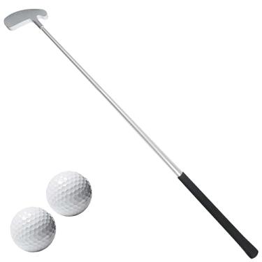Imagem de Taco de golfe – putters de golfe canhotos ou destros para jovens iniciantes, conjunto de mini tacos de golfe – putters de mão direita de 83,8 cm com 2 bolas de golfe