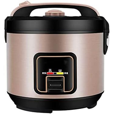 Imagem de Panela de arroz a vapor e aquecedor com um toque, panela antiaderente removível, função de manter quente automaticamente para sopas, ensopados, grãos e aveia, 5L