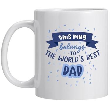 Imagem de Presentes de aniversário para o pai, a melhor caneca de café do mundo para o dia dos pais, presentes engraçados de Natal para o pai, ótimo presente para o pai