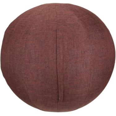 Imagem de Capa de bola de ioga, dormitório e casa, bola de ioga para exercícios de pilates com capa, postura ergonômica leve e autônoma que ativa a solução de bola de exercício, 3,55 cm