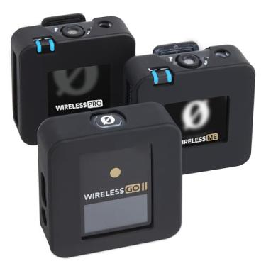 Imagem de YOUSHARES Capa de silicone para Rode Wireless GO II/Wireless PRO/Wireless ME, capa protetora de silicone compatível com sistema de microfone sem fio Rode (3 peças)