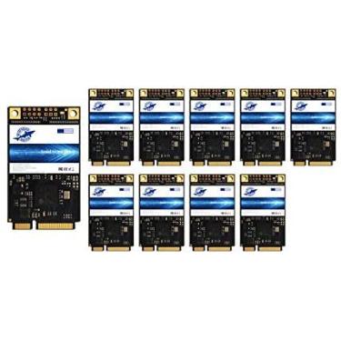 Imagem de Dogfish Msata 64 GB Unidade de estado sólido interna Mini Sata SSD Disco rígido de alto desempenho para laptop e notebook (MSATA, 64 GB (10 pacotes))