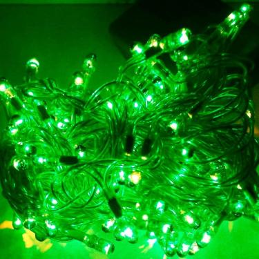 Imagem de Pisca Cordão De Luz Fio de Luzes Led Verde 10 Metros 220v