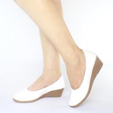 Imagem de Sapato Feminino Salto Anabela Bico Redondo Casual-Feminino