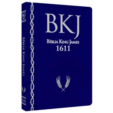 Imagem de Bíblia King James BKJ 1611 Ultra Fina Ampliada Azul
