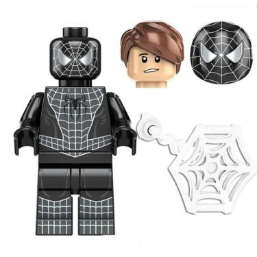 Imagem de Boneco Blocos Homem Aranha Sem Volta Pra Casa Preto E Branco