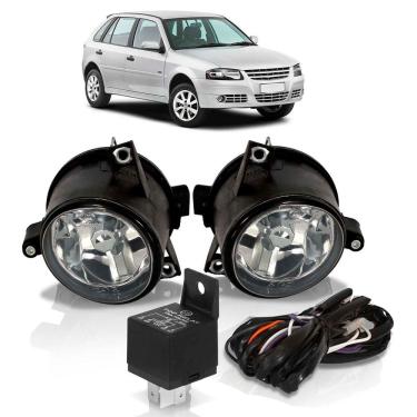 Imagem de Kit Farol de Milha Gol Parati G4 2006/2014 + Botão Tic Tac