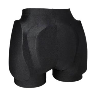 Imagem de Amagogo Shorts acolchoados protetores de quadril roupas esportivas espessas roupas de treinamento proteção de quadril almofadas de patinação equipamento de, M