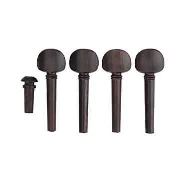 Imagem de Kit de Pino de Afinação de Violino, Substituição de Pino de Extremidade de Afinador de ébano para Instrumentos Musicais de Violinos 4/4