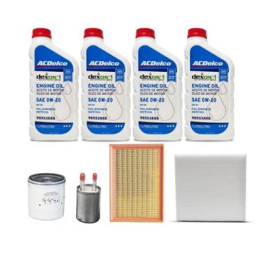 Imagem de Kit Revisão Troca De Óleo Tracker Flex 1.4 Turbo Acdelco 0w20 - CHEVRO