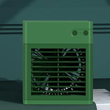 Imagem de Mini USB Air Cooler Ar Condicionado Portátil Pessoal Evapoive Cooler Pequeno Ventilador Hdifier com Luz Noturna 3 s para Casa Quarto Escritório