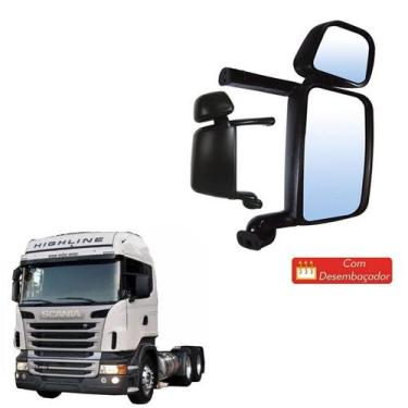 Imagem de Retrovisor Completo Scania Serie 4 E 5 Ld Com Desembaçador - Globo