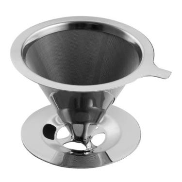 Imagem de Mini Filtro Coador Café Inox Reutilizável Sem Uso De Papel - Top Chef
